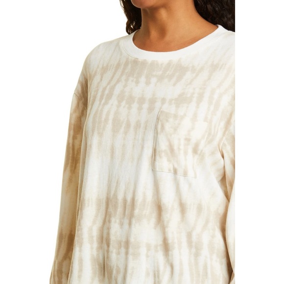 Rails Tie Dye Boxy Long Sleeve Cotton T-Shirt - Picture 3 of 4